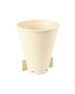 Bay Dale Empty Railing Planter With Integral Brackets - Ivory (synthetic illustration; no displayed measurements)