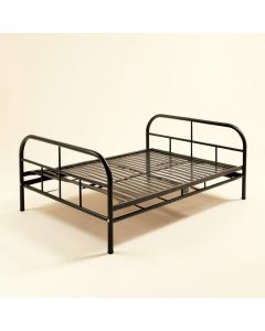 Thyrvi Metal Platform Bed (synthetic illustration; no displayed measurements)