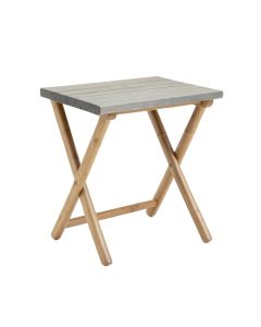 Elm Bend Compact Balcony Table - Gray