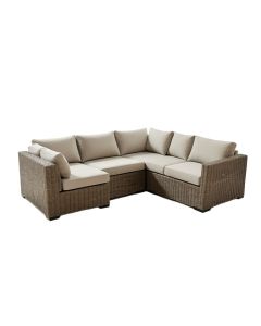 Morriss Outdoor 4 Piece Sectional Seating Group With Cushions