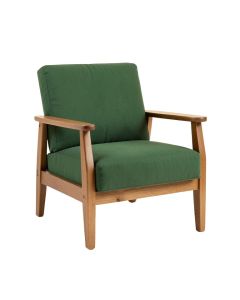Field Bluff Upholstered Armchair - Green (synthetic illustration; no displayed measurements)