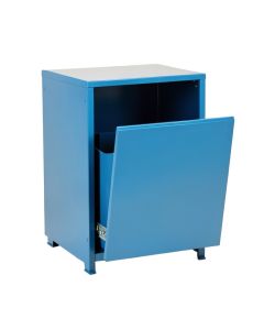 Oak Bluff Freestanding Pull-Out Hamper Cabinet - Blue