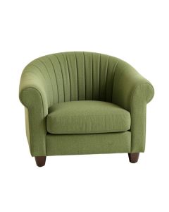 Dune Branch Upholstered Armchair - Green (synthetic illustration; no displayed measurements)