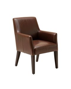 Jaclyn Genuine Leather Upholstered Dining Chair (synthetic illustration; no displayed measurements)