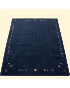 Sage Crest Rectangular Area Rug - Navy (synthetic illustration; no displayed measurements)