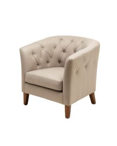Lucie 46 '' Wide Tufted Chair And A Half (synthetic illustration; no displayed measurements)