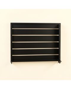 Wren Arc Empty Wall-Mounted Tool Organizer Panel - Black (synthetic illustration; no displayed measurements)