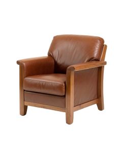 Colyer 32 '' Wide Genuine Leather Armchair (synthetic illustration; no displayed measurements)