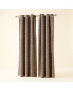 Benner Geometric Room Darkening Grommet Curtain Panels (synthetic illustration; no displayed measurements)
