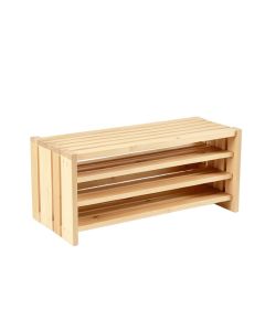 Slate Canyon Shoe Storage Bench - Beige (synthetic illustration; no displayed measurements)