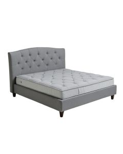 Eva-Sophia Tufted Upholstered Low Profile Platform Bed