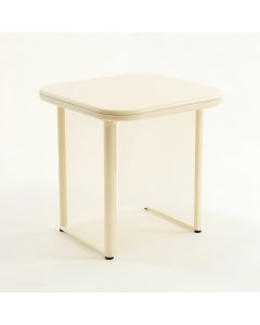 Stone Crest Compact Balcony Table - Cream (synthetic illustration; no displayed measurements)
