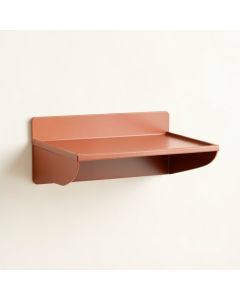 Slate Brook Wall-Mounted Shelf - Terracotta (synthetic illustration; no displayed measurements)