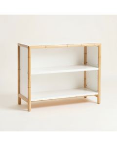 Olive Bend Low Bookcase - White (synthetic illustration; no displayed measurements)