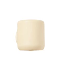 Cove Dale Wall Sconce Mounted On A Plain Wall - Cream