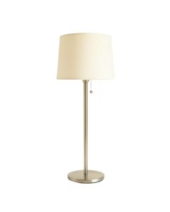 Spruce Bluff Floor Lamp With A Plain Fabric Shade - Ivory (synthetic illustration; no displayed measurements)