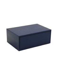 Hazel Fold Desktop Monitor Riser - Navy (synthetic illustration; no displayed measurements)