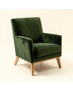 Jacinto 31 '' Wide Velvet Wingback Chair (synthetic illustration; no displayed measurements)
