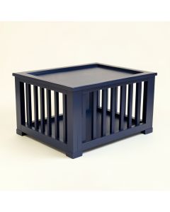 Pine Bridge Empty Furniture-Style Pet Crate - Navy (synthetic illustration; no displayed measurements)