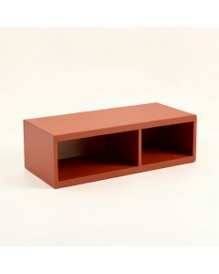 Dune Edge Shoe Storage Bench - Terracotta (synthetic illustration; no displayed measurements)