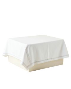 Dune Branch Flat Bed Sheet - White