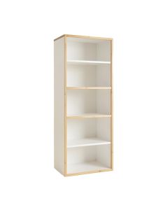 Pine Branch Narrow Cubby Tower - White