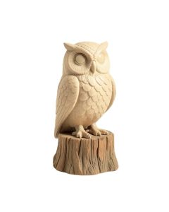 Owl On Stump Statue