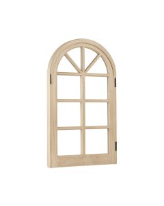 Farmhouse Wood And Metal Arched Window Door Wall Decor