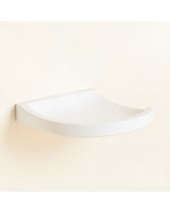 Cove Branch Wall-Mounted Cat Perch - White (synthetic illustration; no displayed measurements)