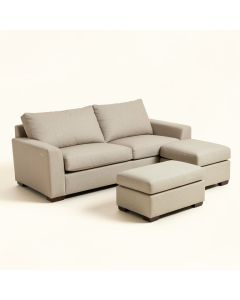 Jacober 76 '' Wide Reversible Sofa & Chaise With Ottoman (synthetic illustration; no displayed measurements)