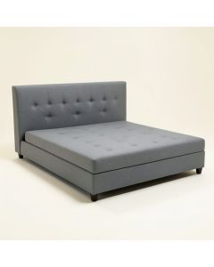King Tufted Upholstered Low Profile Storage Platform Bed (synthetic illustration; no displayed measurements)