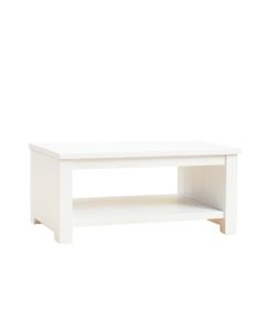 Willow Crest Narrow Outdoor Storage Bench - White