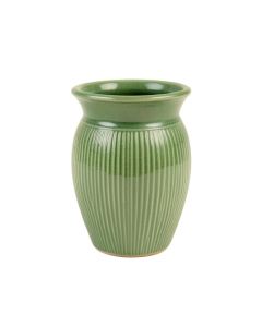 Clay Crest Empty Decorative Vase - Green