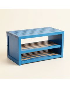 Cliff Crossing Shoe Storage Bench - Blue (synthetic illustration; no displayed measurements)
