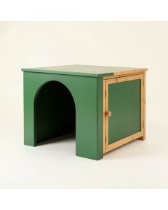 Field Brook Empty Furniture-Style Litter Enclosure - Green (synthetic illustration; no displayed measurements)