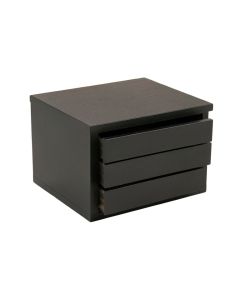 Cedar Dell Small-Parts Storage Drawer Cabinet - Black (synthetic illustration; no displayed measurements)