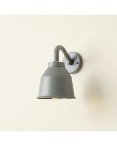 Linden Crest Wall Sconce Mounted On A Plain Wall - Gray (synthetic illustration; no displayed measurements)