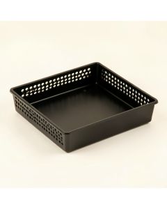 Slate Bluff Empty Under-Desk Cable Tray - Black (synthetic illustration; no displayed measurements)