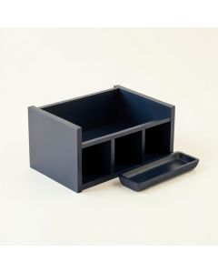 Briar Bridge Empty Coffee-Station Organizer - Navy (synthetic illustration; no displayed measurements)