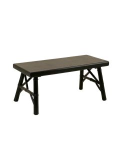 Laurel Dell Indoor Bench - Black (synthetic illustration; no displayed measurements)