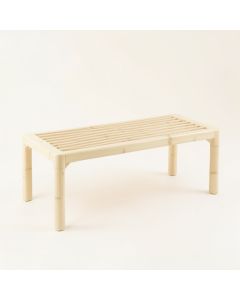 Flint Crest Indoor Bench - Cream (synthetic illustration; no displayed measurements)