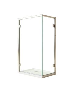 Aqua Ultra 47.75 '' W X 58 '' H Hinged Frameless Tub Door