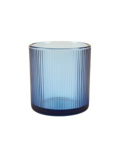 Olive Canyon Empty Candle Holder - Blue