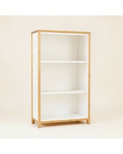 Cedar Field Freestanding Bookcase - White (synthetic illustration; no displayed measurements)