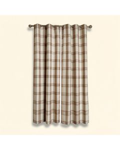 Jardine Plaid Sheer Grommet Single Curtain Panel (synthetic illustration; no displayed measurements)