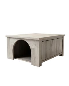 Ridge Branch Empty Furniture-Style Litter Enclosure - Gray (synthetic illustration; no displayed measurements)