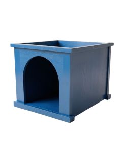 Holly Branch Empty Furniture-Style Litter Enclosure - Blue (synthetic illustration; no displayed measurements)