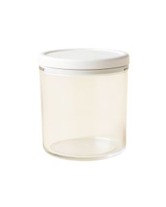 Hazel Branch Storage Canister With Lid - White