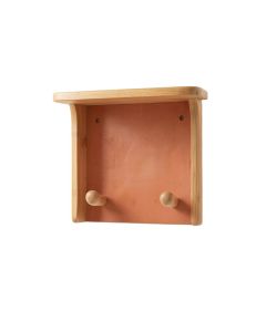 Sage Arc Wall-Mounted Entryway Organizer Shelf - Terracotta