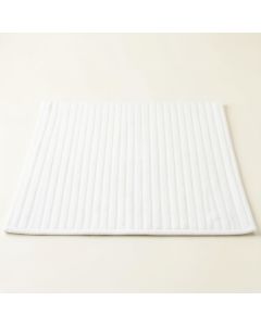 Dune Dale Bath Mat - White (synthetic illustration; no displayed measurements)